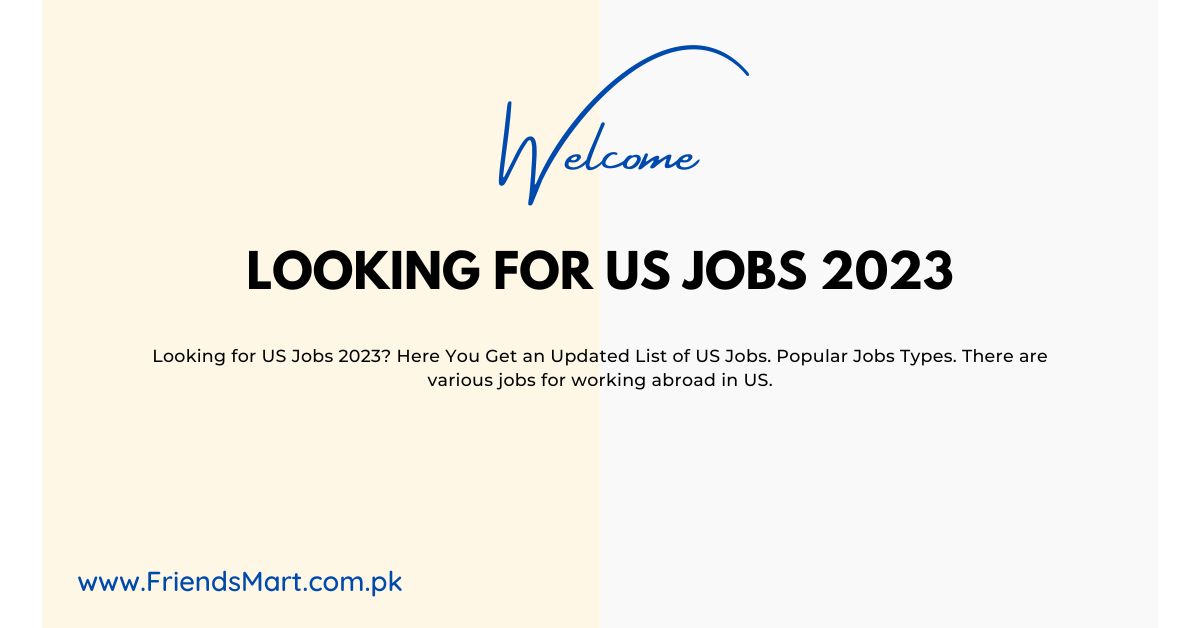 Looking For US Jobs 2023 