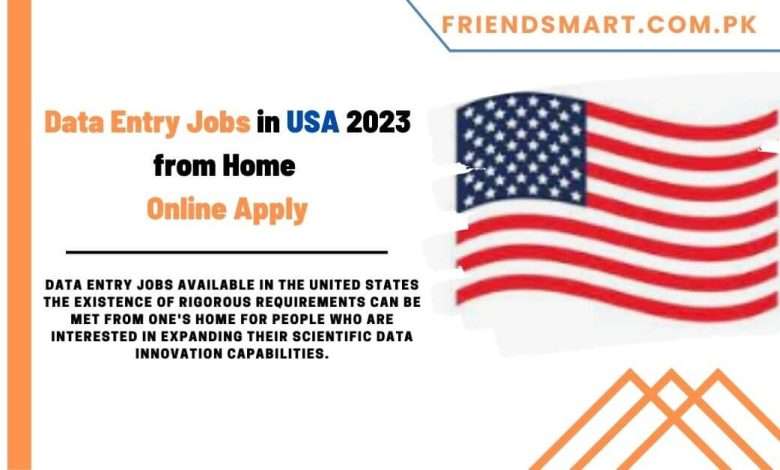 Data Entry Jobs In USA 2023 From Home Online Apply 780x470 