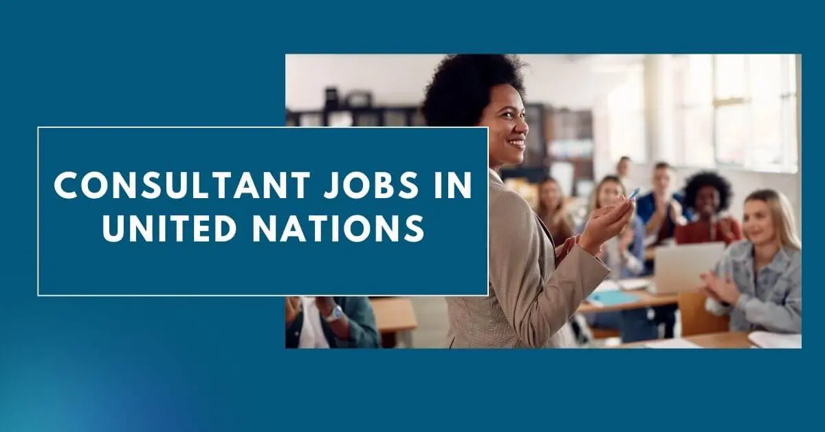 Consultant Jobs in United Nations