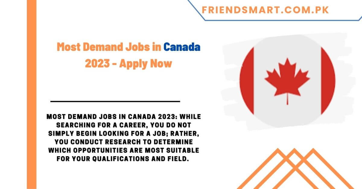 Most Demand Jobs in Canada 2023 Apply Now