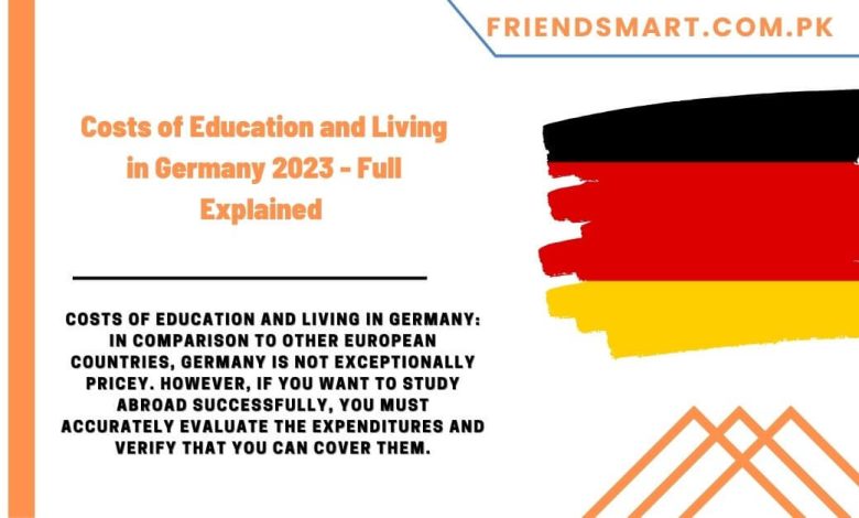 Costs Of Education And Living In Germany 2023 Full Explained 780x470 