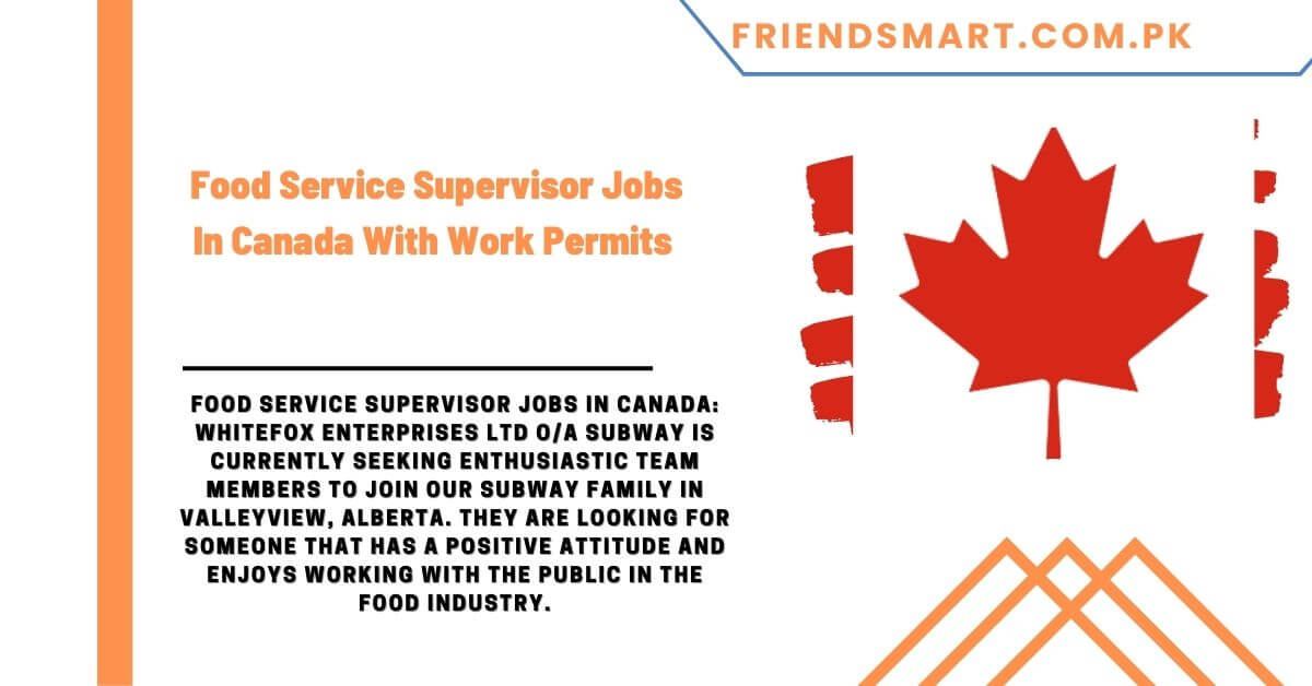 food-service-supervisor-jobs-in-canada-with-work-permits