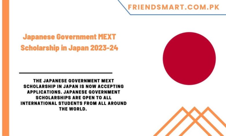 Japanese Government MEXT Scholarship In Japan 2023-24