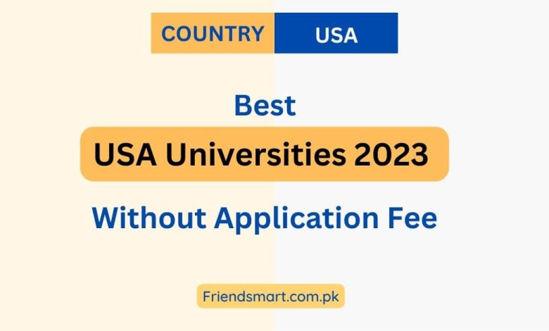 USA Universities 2023 Without Application Fee 780x470 