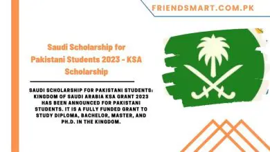 Photo of Saudi Scholarship for Pakistani Students 2023 – KSA Scholarship