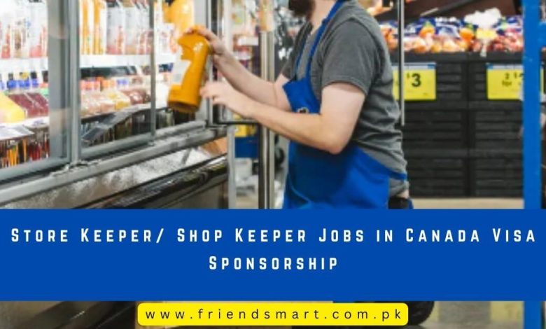 Canada Store Keeper Jobs