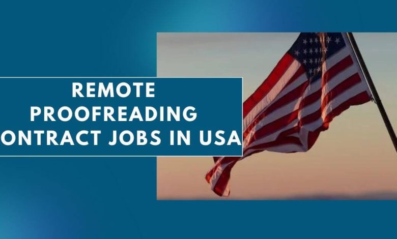Photo of Remote Proofreading Contract Jobs in USA 2026