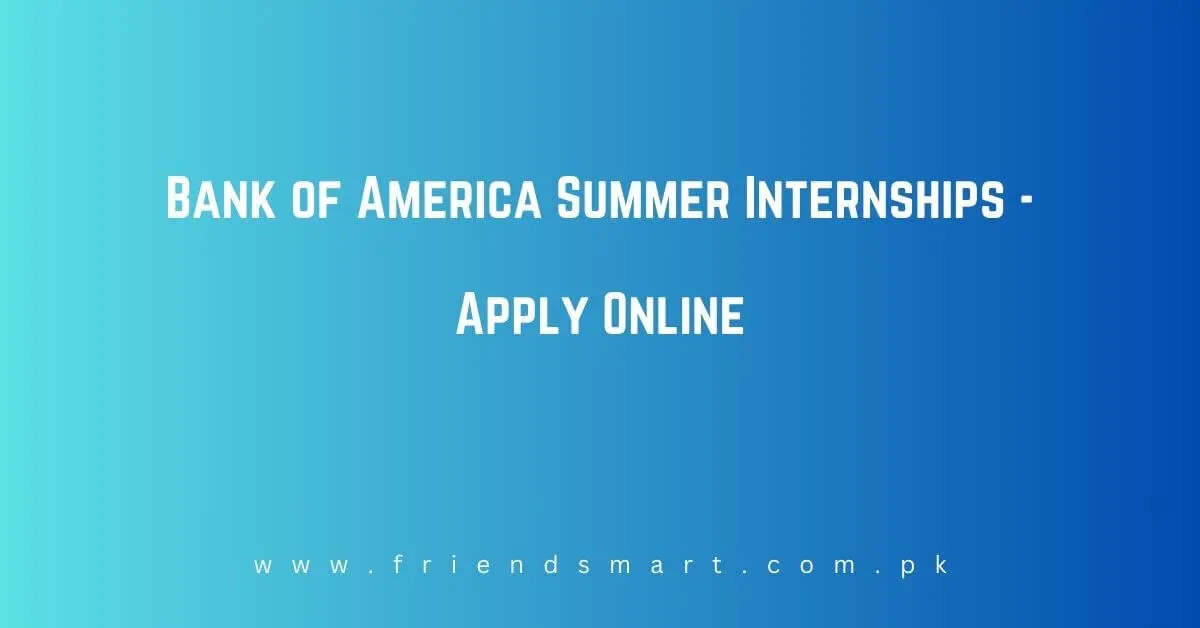 Bank of America Summer Internships