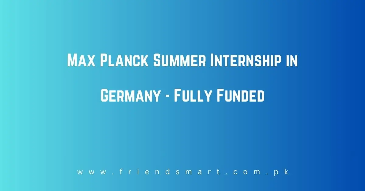 Max Planck Summer Internship in Germany