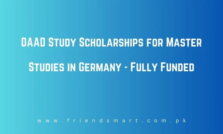 Photo of DAAD Study Scholarships for Master Studies in Germany – Fully Funded