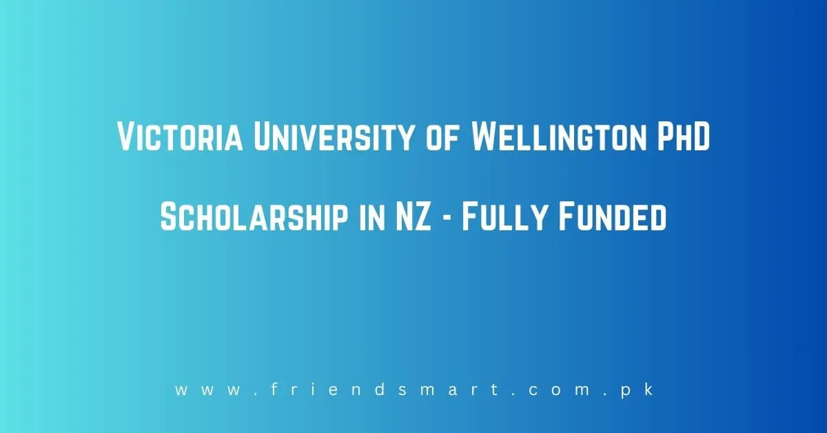 Victoria University of Wellington PhD Scholarship