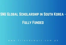 Photo of SNU Global Scholarship in South Korea – Fully Funded