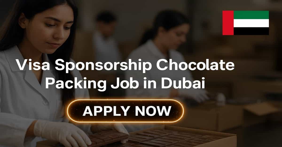Visa Sponsorship Chocolate Packing Job in Dubai