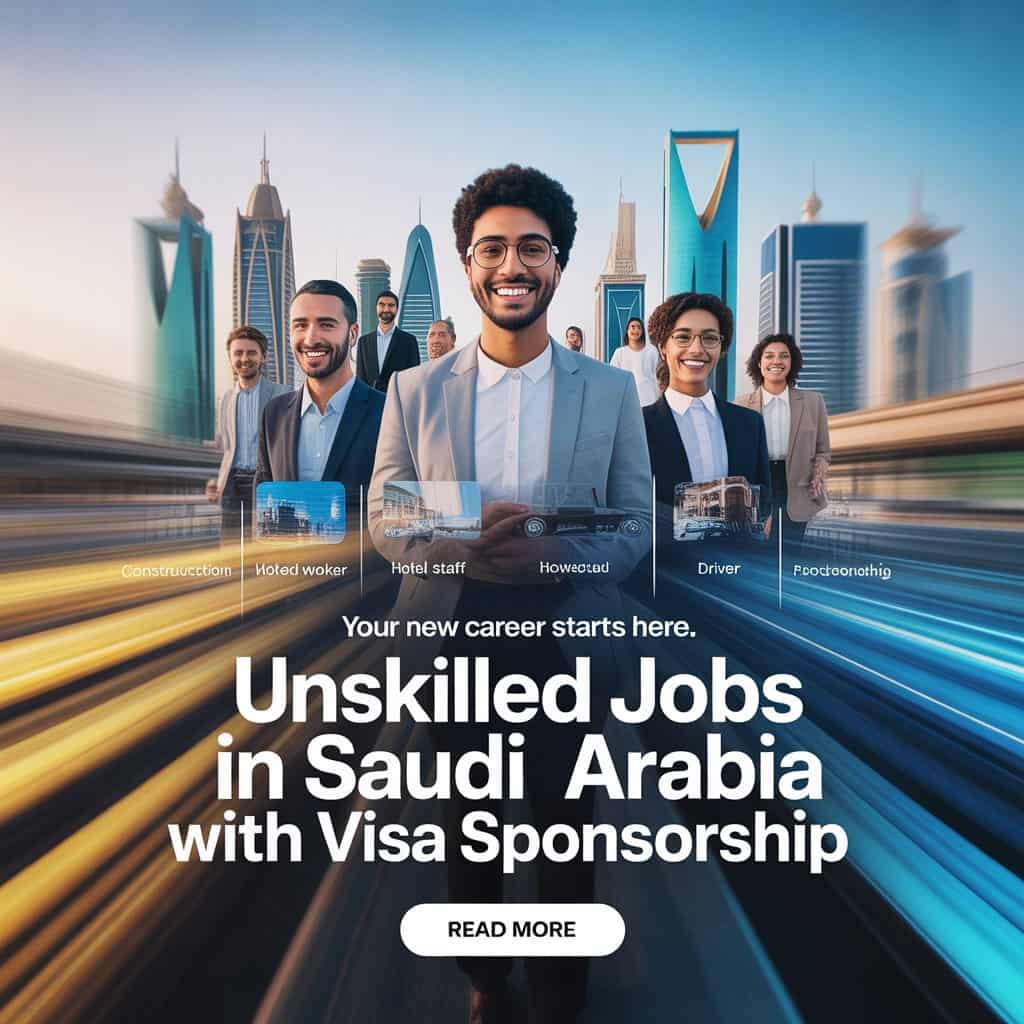 Unskilled Jobs in Saudi Arabia with Visa Sponsorship