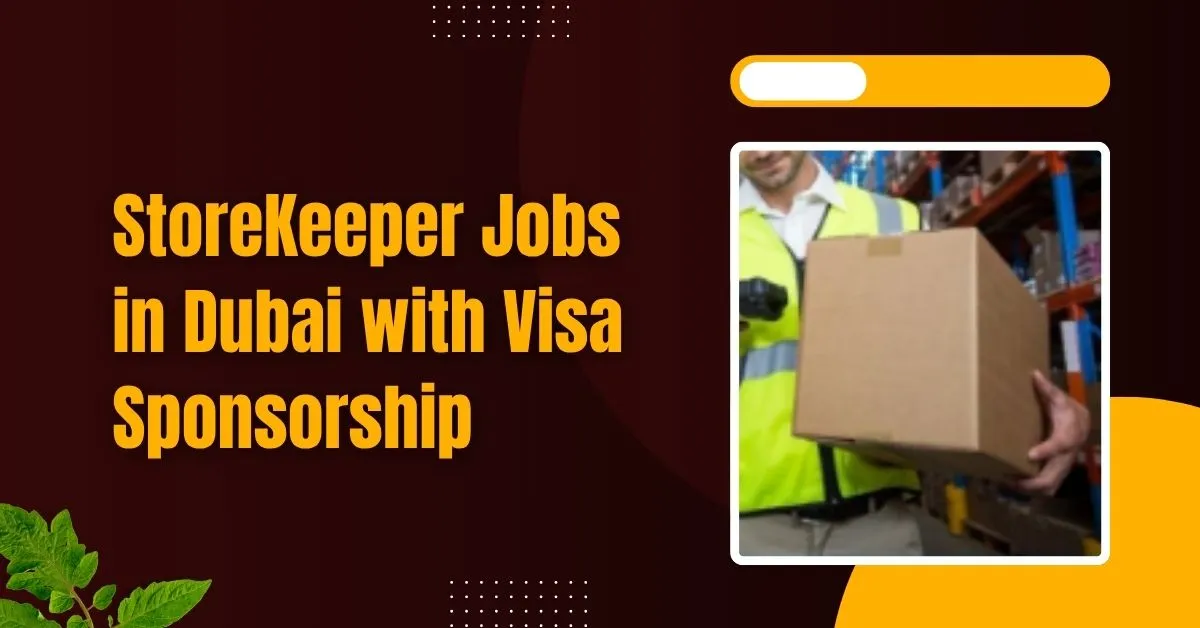 StoreKeeper Jobs in Dubai